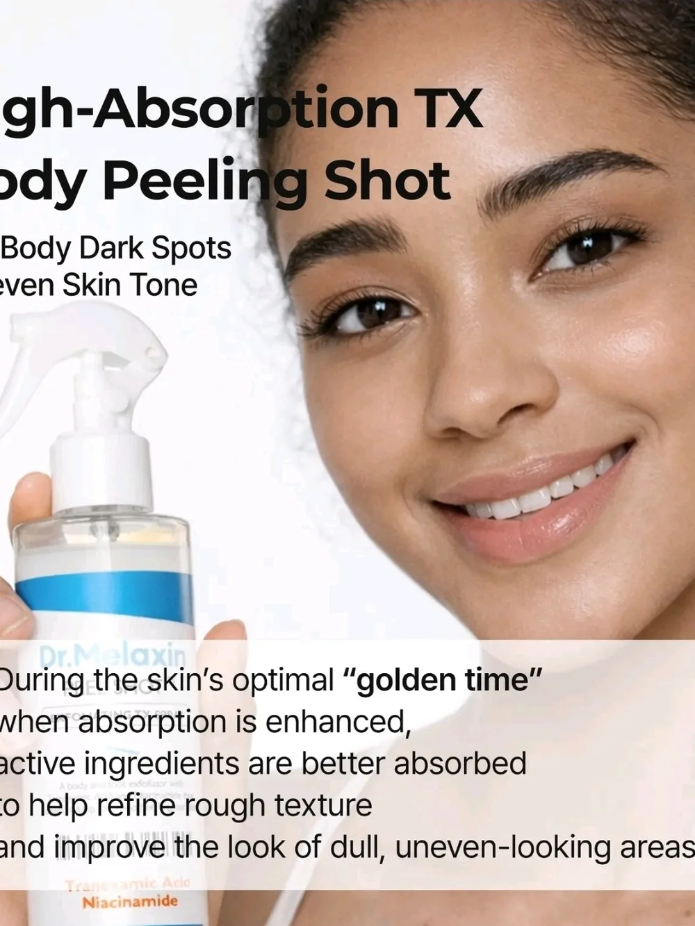 Blue TX-Capsule Body Cream & Peel Shot Set - Blue